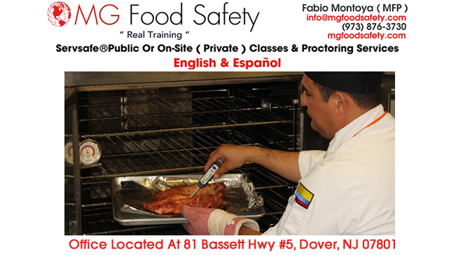 Food Handlers License North Jersey Mg Food Safety